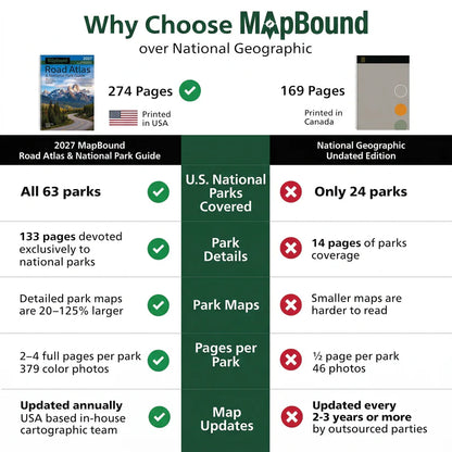 Road Atlas & National Park Guide 2027: United States, Canada, Mexico